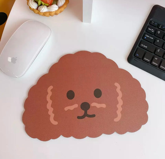 Dog mouse mat poodle